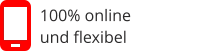 100% online  und flexibel